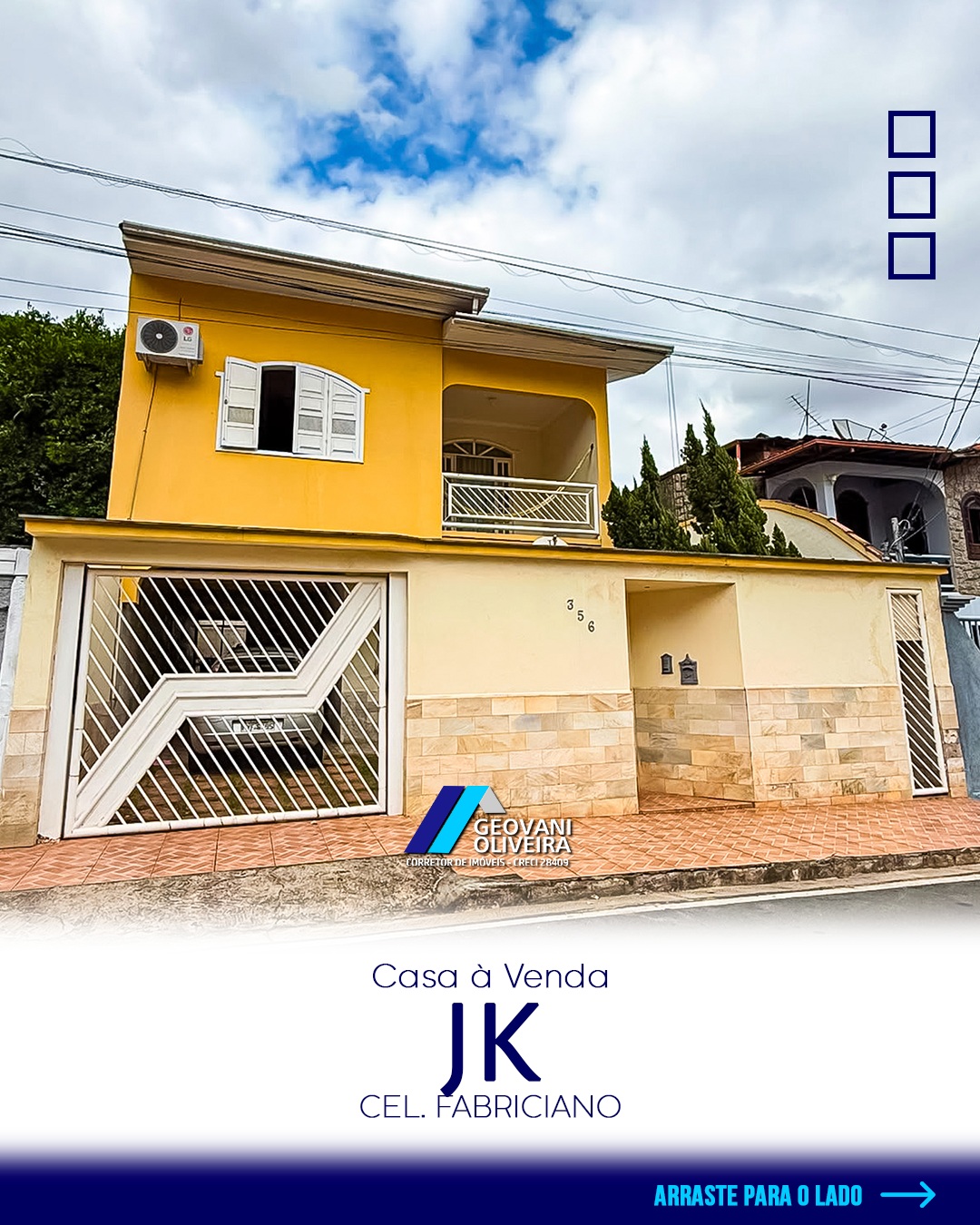 Casa à venda no bairro JK, Coronel Fabriciano - lote de 274 m², 4 quartos com suíte