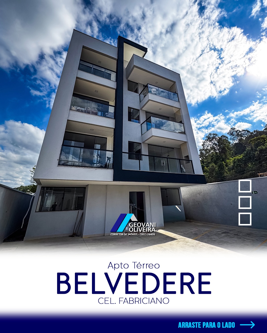 Apartamento térreo à venda no bairro Belvedere, Coronel Fabriciano - 2 quartos com suíte e área privativa